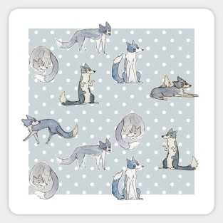 Border collie dog pattern grey Sticker